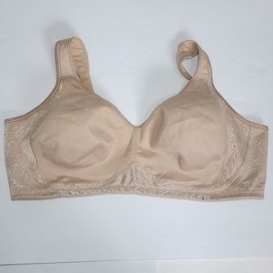 Playtex 18 Hour Side & Back Smoothing Wireless Bra/  44D.